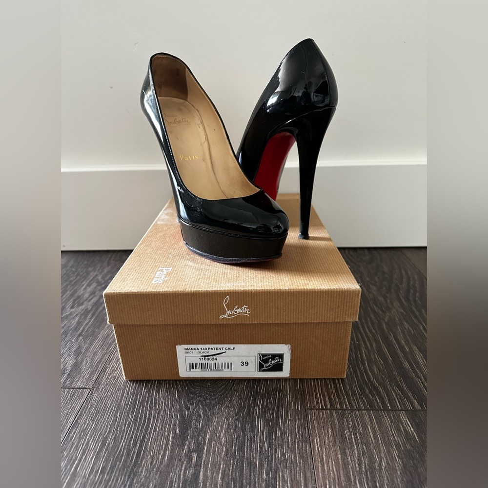 Louboutin Bianca 140 Patent Calf